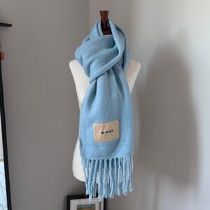🎐 M-KAE 🎐 CARMEL SCARF BLUE 80”x19”
